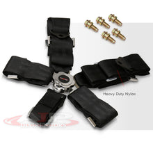 Load image into Gallery viewer, Universal 5 Point Camlock 2" Racing Seat Harness Belts Black