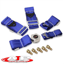 Load image into Gallery viewer, Universal 5 Point Camlock 2" Racing Seat Harness Belts Blue