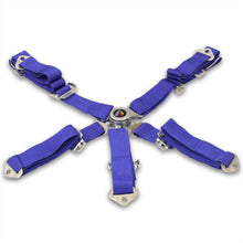 Load image into Gallery viewer, Universal TWE 5 Point Camlock 2" Racing Seat Harness Belts Blue