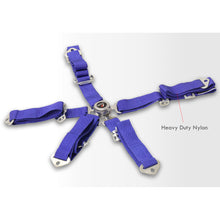 Load image into Gallery viewer, Universal TWE 5 Point Camlock 2&quot; Racing Seat Harness Belts Blue

