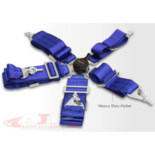 Load image into Gallery viewer, Universal 5 Point Camlock 3" Racing Seat Harness Belts Blue