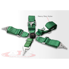 Load image into Gallery viewer, Universal 5 Point Camlock 3" Racing Seat Harness Belts Green