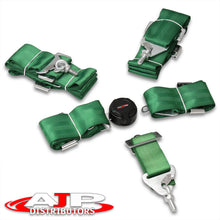 Load image into Gallery viewer, Universal 5 Point Camlock 3" Racing Seat Harness Belts Green