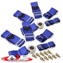 Load image into Gallery viewer, Universal 5 Point Camlock 2" Racing Seat Harness Belts Pair Blue