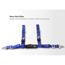 Load image into Gallery viewer, Universal 4 Point 2" Racing Seat Harness Belts Pair Blue