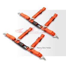 Load image into Gallery viewer, Universal 4 Point 2" Racing Seat Harness Belts Pair Red