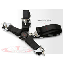 Load image into Gallery viewer, Universal 4 Point Camlock 2" Racing Seat Harness Belts Pair Black