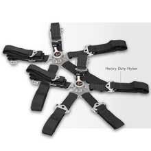 Load image into Gallery viewer, Universal TWE 5 Point Camlock 2" Racing Seat Harness Belts Pair Black