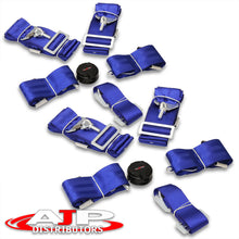 Load image into Gallery viewer, Universal 5 Point Camlock 3" Racing Seat Harness Belts Pair Blue