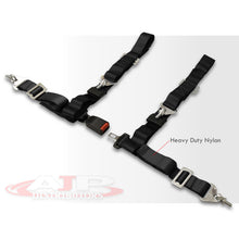 Load image into Gallery viewer, Universal 4 Point 2" Racing Seat Harness Belts Pair Black