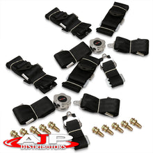 Load image into Gallery viewer, Universal 5 Point Camlock 2" Racing Seat Harness Belts Pair Black