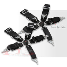 Load image into Gallery viewer, Universal 5 Point Camlock 3" Racing Seat Harness Belts Pair Black
