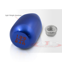 Load image into Gallery viewer, Universal 5 Speed M10x1.5 Type-R Style Shift Knob Blue with Red Lettering