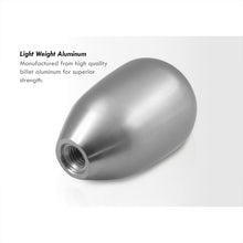Load image into Gallery viewer, Universal 5 Speed M10x1.5 Type-R Style Shift Knob Grey with White Lettering