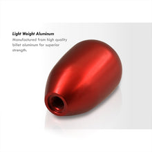 Load image into Gallery viewer, Universal 5 Speed M10x1.5 Type-R Style Shift Knob Red with White Lettering