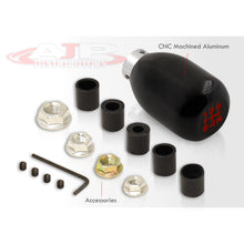 Load image into Gallery viewer, Universal 5 Speed M8 M10 M12 Type-R Style Shift Knob Black with Red Lettering