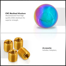 Load image into Gallery viewer, Universal 5 Speed M8 M10 M12 Ball Shift Knob Neo Chrome
