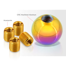 Load image into Gallery viewer, Universal 5 Speed M8 M10 M12 Ball Shift Knob Neo Chrome
