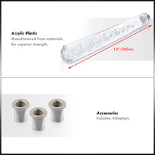 Load image into Gallery viewer, Universal M8 M10 M12 300MM Diamond Bubble Shift Knob Clear