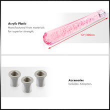 Load image into Gallery viewer, Universal M8 M10 M12 300MM Diamond Bubble Shift Knob Pink