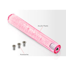 Load image into Gallery viewer, Universal M8 M10 M12 300MM Diamond Bubble Shift Knob Pink