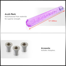 Load image into Gallery viewer, Universal M8 M10 M12 300MM Diamond Bubble Shift Knob Purple