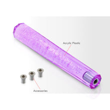 Load image into Gallery viewer, Universal M8 M10 M12 300MM Diamond Bubble Shift Knob Purple