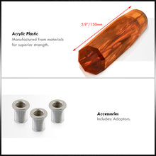 Load image into Gallery viewer, Universal M8 M10 M12 150MM Crystal Fusion Shift Knob Amber