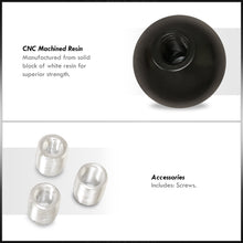 Load image into Gallery viewer, Universal 6 Speed M8 M10 M12 Fuckin' Fast Ball Shift Knob Black with Purple Lettering (Bottom Right Reverse)