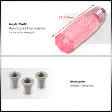 Load image into Gallery viewer, Universal M8 M10 M12 150MM Crystal Octogon Bubble Shift Knob Pink