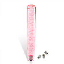 Load image into Gallery viewer, Universal M8 M10 M12 300MM Crystal Octogon Bubble Shift Knob Pink