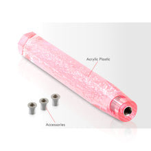Load image into Gallery viewer, Universal M8 M10 M12 300MM Crystal Octogon Bubble Shift Knob Pink