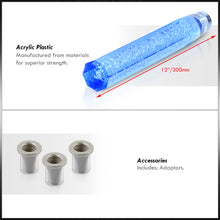 Load image into Gallery viewer, Universal M8 M10 M12 300MM Crystal Octogon Bubble Shift Knob Blue