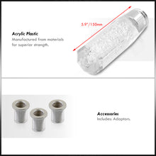 Load image into Gallery viewer, Universal M8 M10 M12 150MM Crystal Octogon Bubble Shift Knob Clear