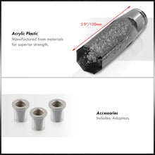 Load image into Gallery viewer, Universal M8 M10 M12 150MM Crystal Octogon Bubble Shift Knob Black