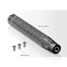 Load image into Gallery viewer, Universal M8 M10 M12 300MM Crystal Octogon Bubble Shift Knob Black