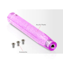 Load image into Gallery viewer, Universal M8 M10 M12 300MM Crystal Octogon Bubble Shift Knob Purple
