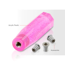 Load image into Gallery viewer, Universal M8 M10 M12 150MM Crystal Octogon Bubble Shift Knob Neon Pink