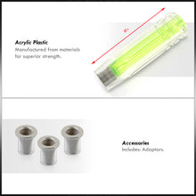Load image into Gallery viewer, Universal M8 M10 M12 150MM Crystal Shift Knob Clear with Neon Green Stripes