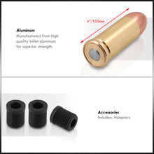 Load image into Gallery viewer, Universal M8 M10 M12 44 Mag Bullet Style Shift Knob Gold