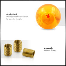 Load image into Gallery viewer, Universal M8 M10 M12 1 Star Dragon Ball Z Shift Knob Amber