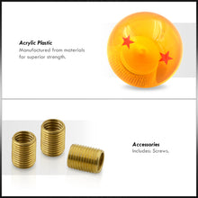 Load image into Gallery viewer, Universal M8 M10 M12 2 Star Dragon Ball Z Shift Knob Amber