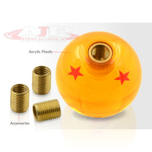 Load image into Gallery viewer, Universal M8 M10 M12 2 Star Dragon Ball Z Shift Knob Amber