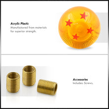 Load image into Gallery viewer, Universal M8 M10 M12 4 Star Dragon Ball Z Shift Knob Amber