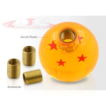 Load image into Gallery viewer, Universal M8 M10 M12 4 Star Dragon Ball Z Shift Knob Amber