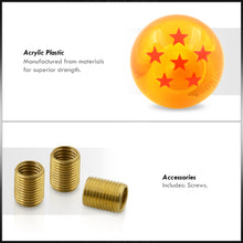 Load image into Gallery viewer, Universal M8 M10 M12 6 Star Dragon Ball Z Shift Knob Amber