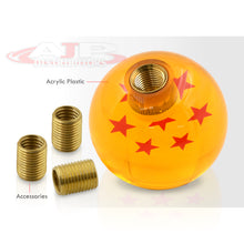 Load image into Gallery viewer, Universal M8 M10 M12 7 Star Dragon Ball Z Shift Knob Amber