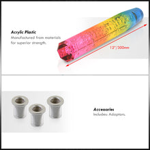 Load image into Gallery viewer, Universal M8 M10 M12 300MM Crystal Octogon Bubble Shift Knob Rainbow
