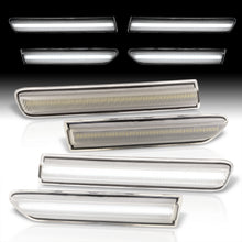 Load image into Gallery viewer, Acura TL 2004-2008 4 Piece Front White & Rear White LED Side Marker Lights Clear Len (Not Compatible On Type-S Models)