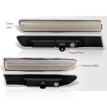 Load image into Gallery viewer, Acura TL 2004-2008 4 Piece Front White & Rear White LED Side Marker Lights Clear Len (Not Compatible On Type-S Models)
